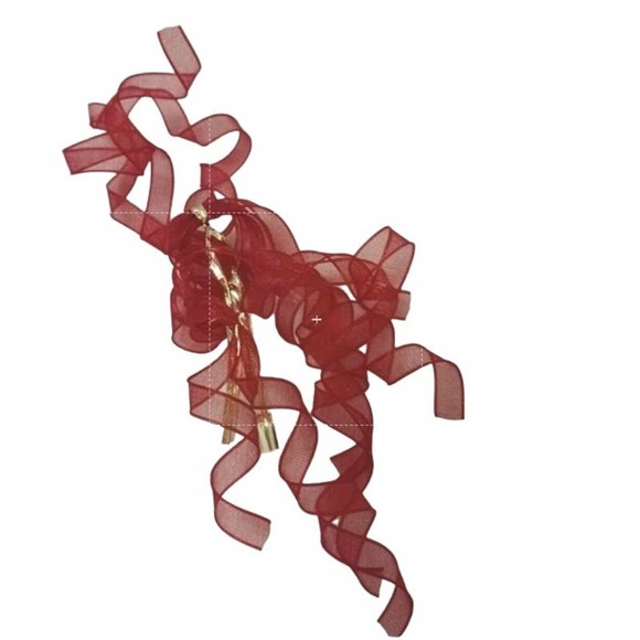 16 pc Bath & Body Works Ribbons & Tags Blue Gingham Pattern & Red & Star Crafts - Picture 6 of 8